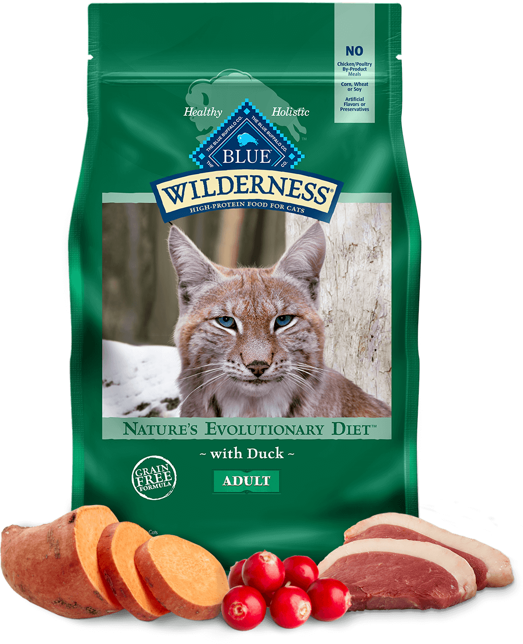 BLUE Buffalo Wilderness Duck Recipe - Adult Cat (Dry)